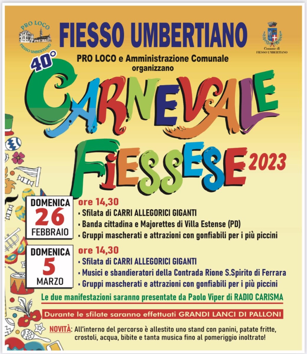 Read more about the article Carnevale Fiessese 2023