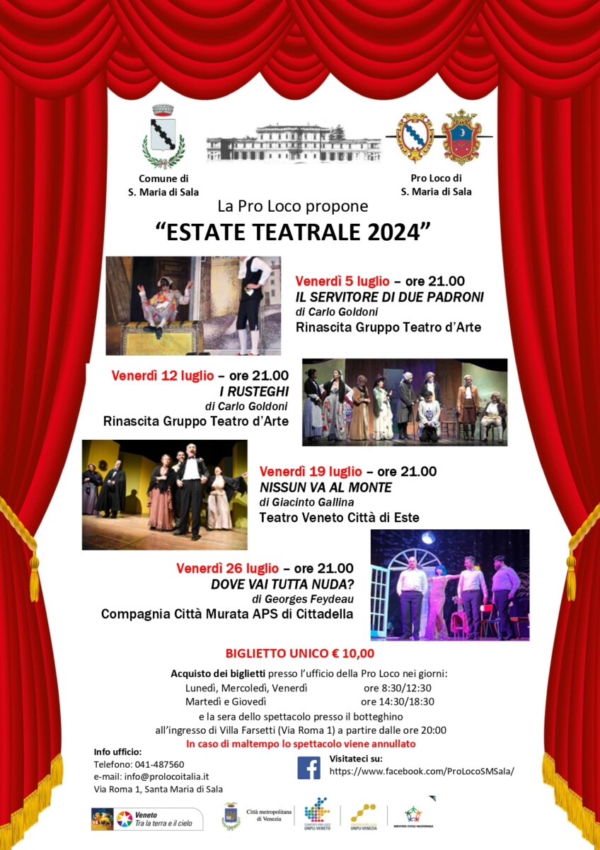 Read more about the article Stagione Teatrale Luglio 2024