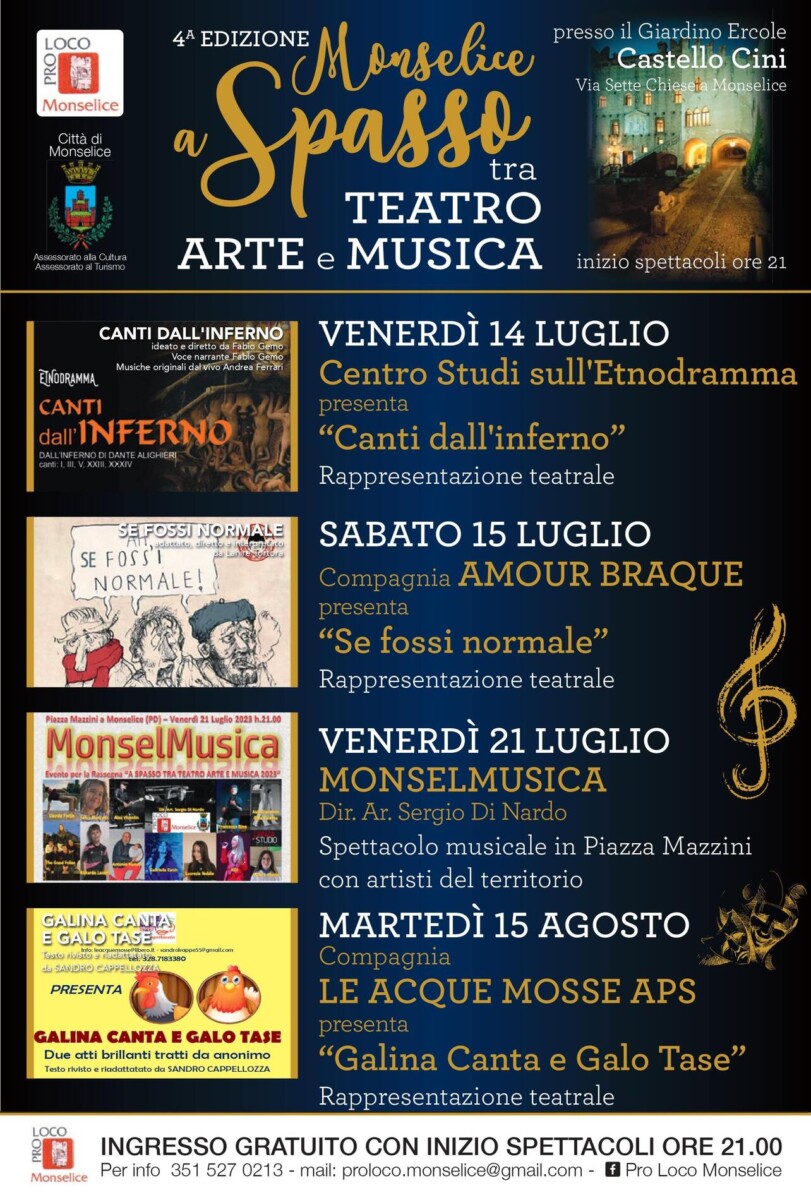 Read more about the article Monselice a spasso tra Teatro Arte e Musica 4^ Edizione