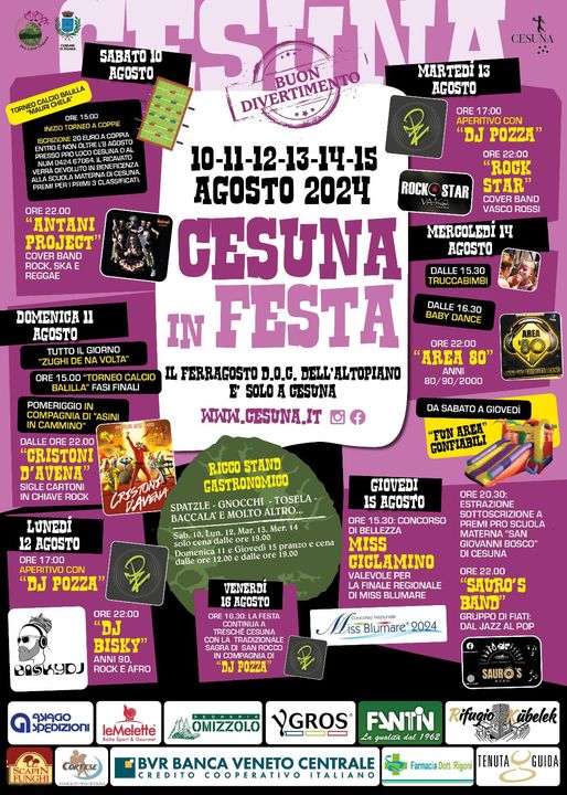 Read more about the article Cesuna in Festa