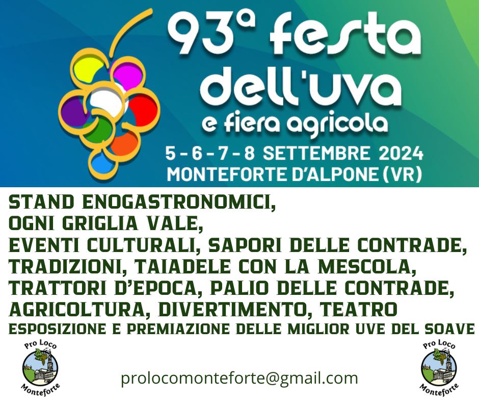 Read more about the article 93^Festa dell’Uva e Fiera Agricola