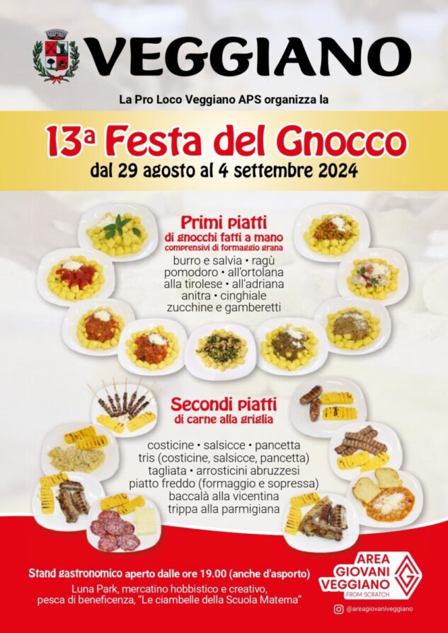 Volantino festa del gnocco 2024