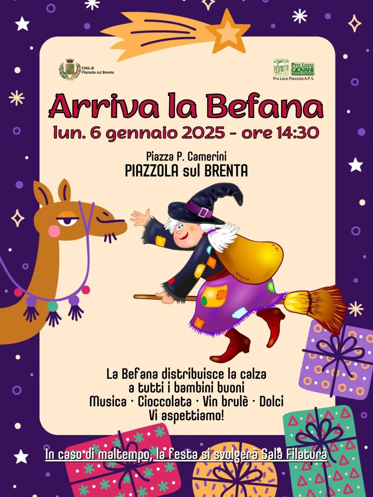 Read more about the article Arriva la Befana a Piazzola sul Brenta!